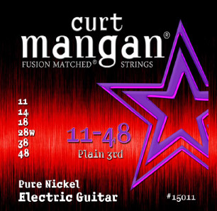 CURT MANGAN 11-48 Pure Nickel Wound Set струны для электрогитары