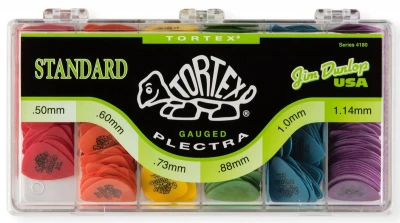 Коробка с медиаторами Dunlop 4180 Tortex Standard Display, 050, 060, 073, 088, 100, 114 - 72 шт, 432 шт
