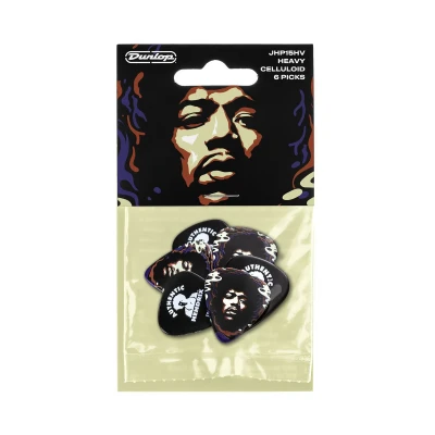 Медиаторы, жесткие, 6 шт. Dunlop JHP15HV Jimi Hendrix Star Haze 6Pack