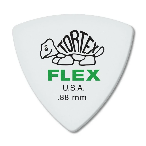 Медиаторы Dunlop 456P088 Tortex Flex Triangle, толщина 0.88 мм, 6 шт.