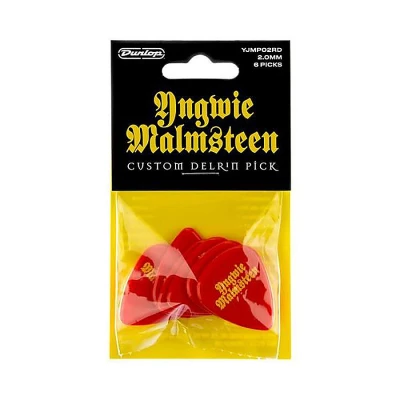Медиаторы Dunlop YJMP02RD Yngwie Malmsteen 2.0mm, толщина 2.0 мм, 6 шт.