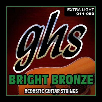Набор струн для акустической гитары GHS BB20X BRIGHT BRONZE 11-50