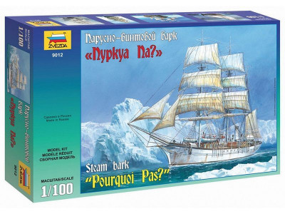 Сборная модель ZVEZDA Парусно-винтовой барк "Пуркуа-Па?", 1/100