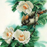 Картина мозаикой 15х20 ПТИЦА НА ВЕТКЕ (16 цветов)