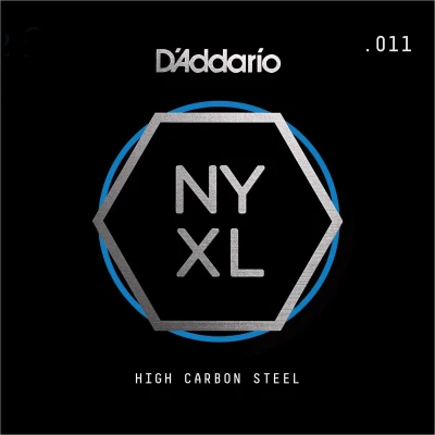 Отдельная струна для электрогитары D'Addario NYS011, .011", серия NYXL, стальной сплав