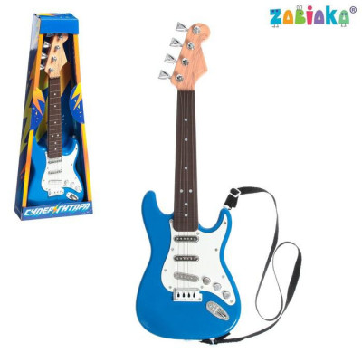 Игрушка музыкальная «Гитара рокер», звуковые эффекты, цвет синий