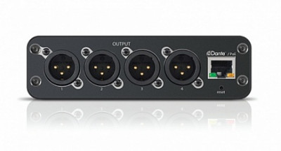 SHURE ANI4OUT-XLR 4-канальный Dante™ аудиоинтерфейс, 4 выхода XLR, Dante