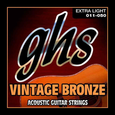 Набор струн для акустической гитары GHS VN-XL VINTAGE BRONZE 11-50