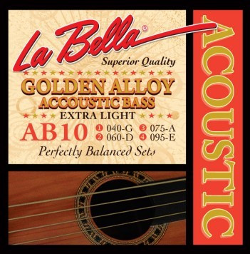 LA BELLA AB10 струны для 4-струнной акустической  бас-гитары