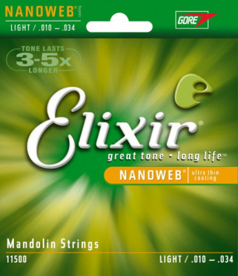 ELIXIR 11500 NanoWeb Light струны для мандолины
