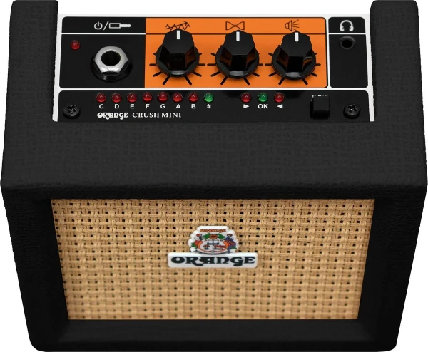 Гитарный мини-комбо Orange Crush MINI BK, автономный, 3 ватта, черный