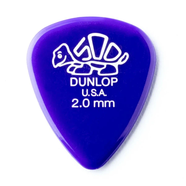 Медиаторы Dunlop 41P200 Delrin 500 12Pack, толщина 2 мм, 12 шт.
