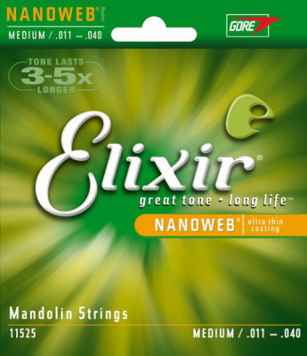ELIXIR 11525 NanoWeb Medium струны для мандолины