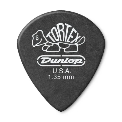Медиаторы Dunlop 482R135 Tortex Pitch Black Jazz III 72Pack, толщина 1.35 мм, 72 шт.