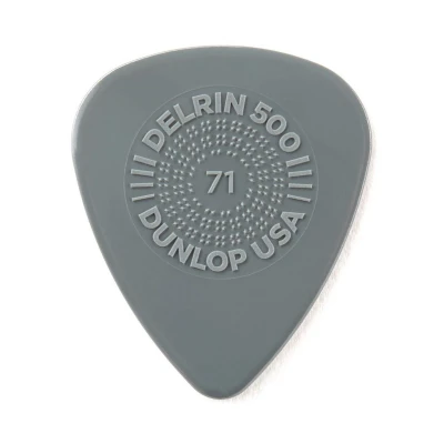 Медиаторы Dunlop 450P071 Delrin 500 Primegrip, толщина 0.71 мм, 12 шт.