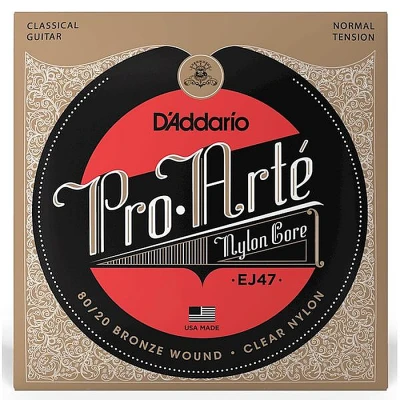 Струны для классической гитары D'Addario EJ47 Pro Arte, нейлон/бронза 80/20, Normal Tension
