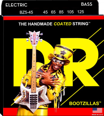 Комплект струн для 5-струнной бас-гитары DR BZ5-45, 45-125