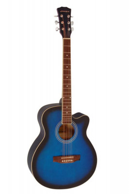 Акустическая гитара Elitaro E4011C синего цвета
