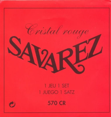 Струны для классической гитары нейлон Savarez 570CR Cristal Soliste Red normal tension
