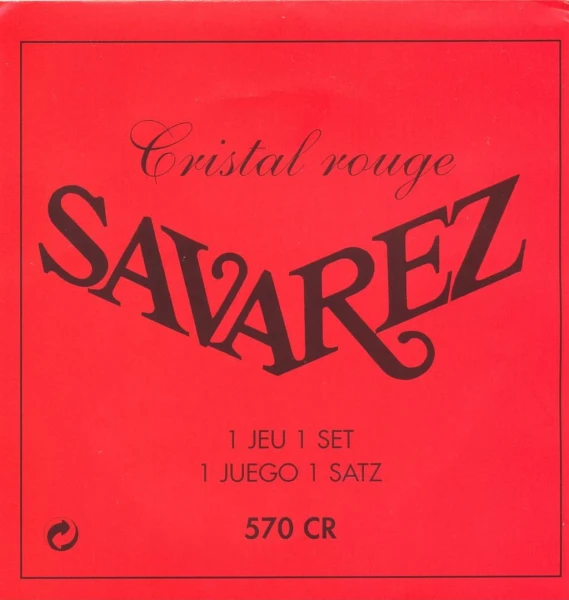 Струны для классической гитары нейлон Savarez 570CR Cristal Soliste Red normal tension