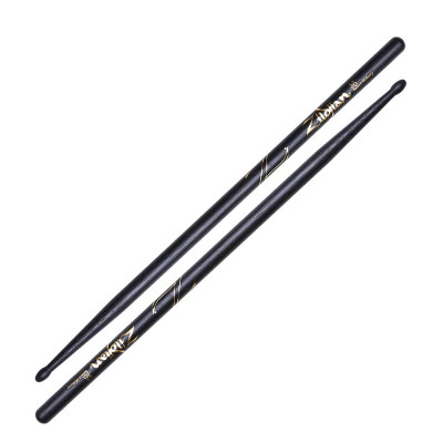 ZILDJIAN Z5AB 5A BLACK барабанные палочки с деревянным наконечником, цвет черный, материал: орех