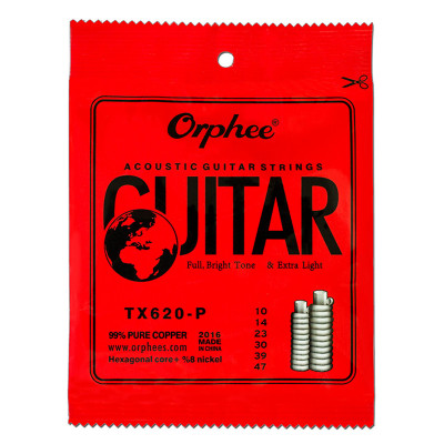 Струны для акустической гитары Orphee TX-620-P