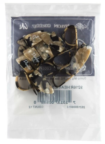 Когти на большой палец, жесткие, 12 шт. Dunlop 9216R Heavies Calico 12Pack