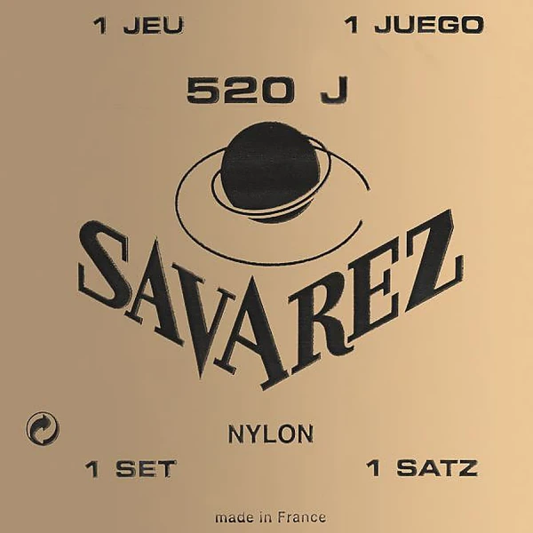 Струны для классической гитары Savarez 520J Carte Juane Traditional Yellow very high tension, нейлон