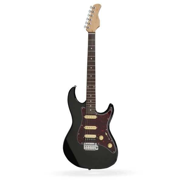 Электрогитара Sire S3 BK, форма Stratocaster, HSS, цвет черный