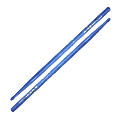 ZILDJIAN Z5ABU 5A BLUE барабанные палочки с деревянным наконечником, цвет синий, материал: орех