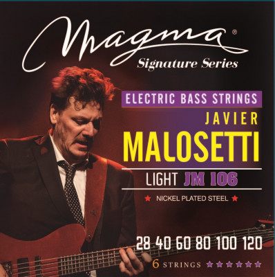 Комплект струн для 6-струнной бас-гитары Javier Malosetti 28-120 Magma Strings JM106