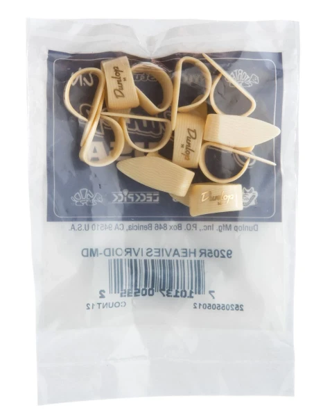 Когти на большой палец, средние, 12 шт. Dunlop 9205R Heavies Ivoroid 12Pack