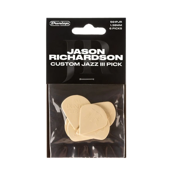 Медиаторы Dunlop 561PJR Jason Richardson Custom Jazz III 6Pack, толщина 1,38 мм, 6 шт.