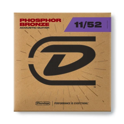 Струны для акустической гитары Dunlop DAP1152 Phosphor Bronze 11-52