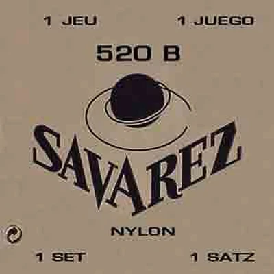 Струны для классической гитары Savarez 520B Traditional White low tension, нейлон