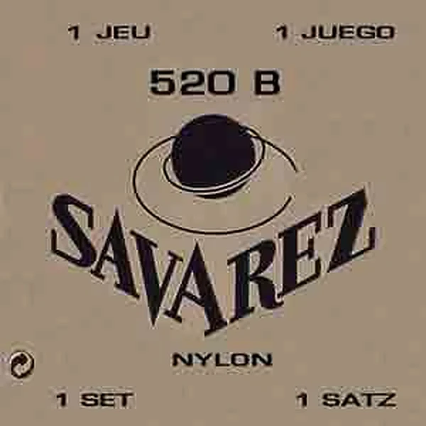 Струны для классической гитары Savarez 520B Traditional White low tension, нейлон