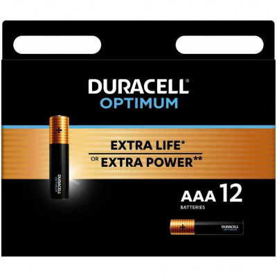 DURACELL LR03-12BL Optimum Батарейка тип AAA, уп 12 шт