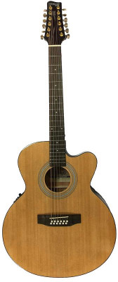 STAGG SA40JUCFI-NAT12 12-струнная электроакустическая гитара