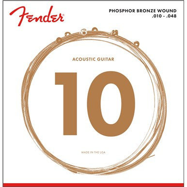 FENDER STRINGS NEW ACOUSTIC 60XL PHOS BRNZ BALL 10-48, струны для акустической гитары, фосфорированная бронза