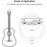 Магнитный звукосниматель X2 DOUBLE X0 BLK съемный для гитары с микрофоном