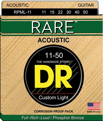 Струны для акустических гитар DR RPМL-11-50 RARE
