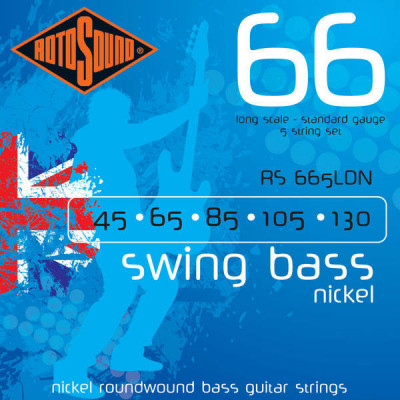 ROTOSOUND RS665LDN BASS STRINGS NICKEL струны для бас-гитары 45-130