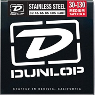 DUNLOP DBS Stainless Steel Bass Medium 6 Tapered 30-130Т струны для 6-струнной бас-гитары