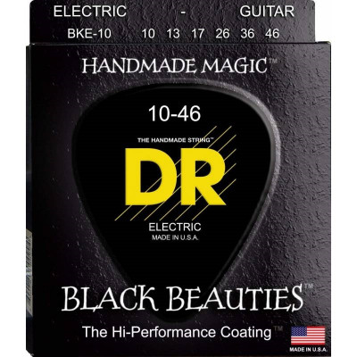 DR BKE-10 Black Beauties струны для электрогитары среднего натяжения (10-46)