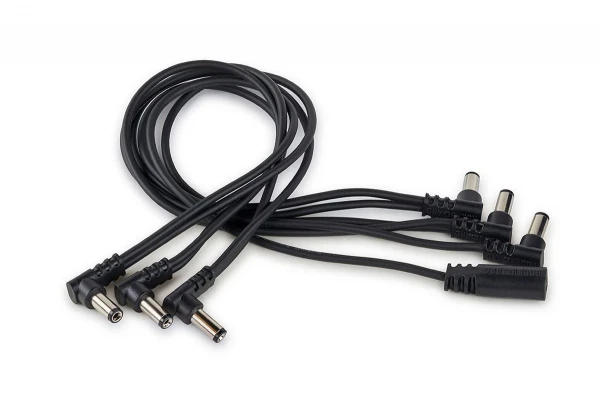 Разветвитель питания 9В пассивный (кабель) 1 на 6, угловой Rockboard FLAT DAISY CHAIN DC6 A