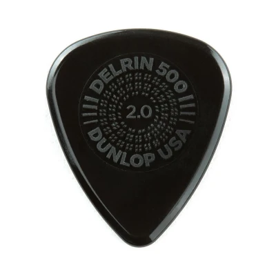 Медиаторы Dunlop 450P200 Delrin 500 Primegrip 12Pack, толщина 2 мм, 12 шт.