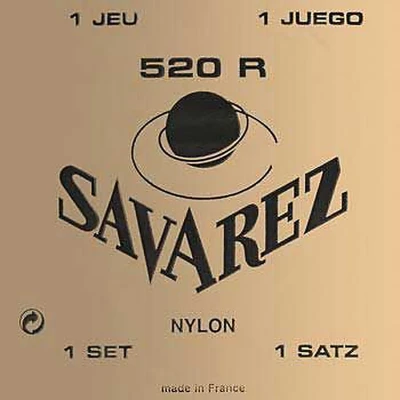 Струны для классической гитары Savarez 520R Traditional Red high tension, нейлон