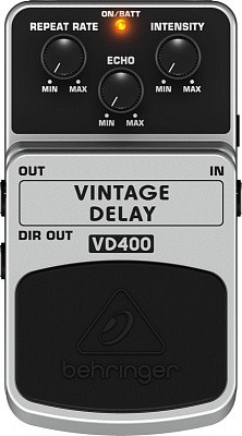 BEHRINGER VD400 VINTAGE DELAY-Педаль аналоговых эффектов задержки (дилей)