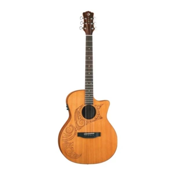 Акустическая гитара LUNA OCL TAT CDR электро