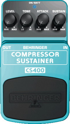 Педаль эффектов динамической обработки для гитар, бас-гитар и клавиш BEHRINGER CS400